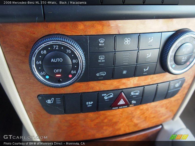 Black / Macadamia 2008 Mercedes-Benz ML 350 4Matic
