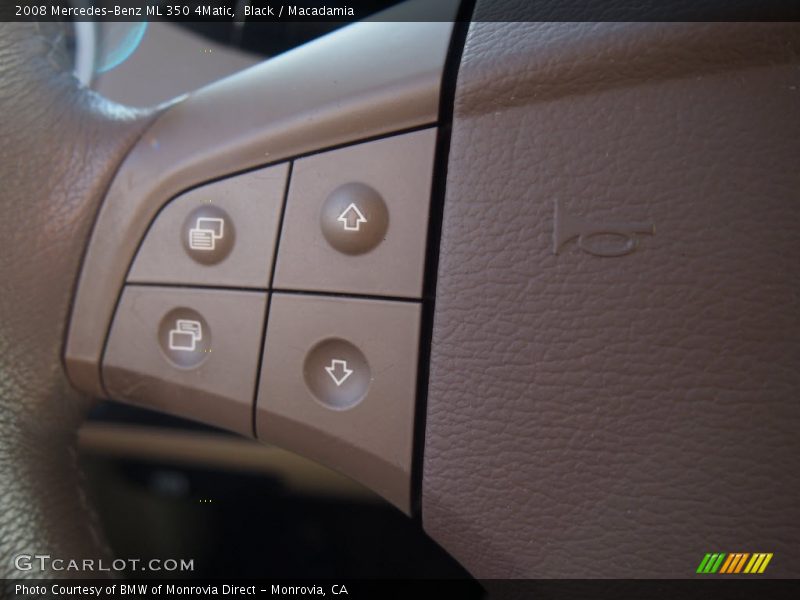 Black / Macadamia 2008 Mercedes-Benz ML 350 4Matic