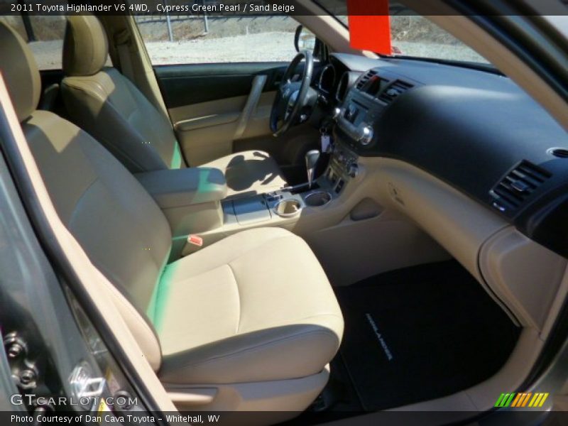 Cypress Green Pearl / Sand Beige 2011 Toyota Highlander V6 4WD