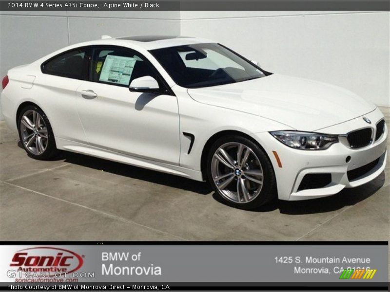 Alpine White / Black 2014 BMW 4 Series 435i Coupe