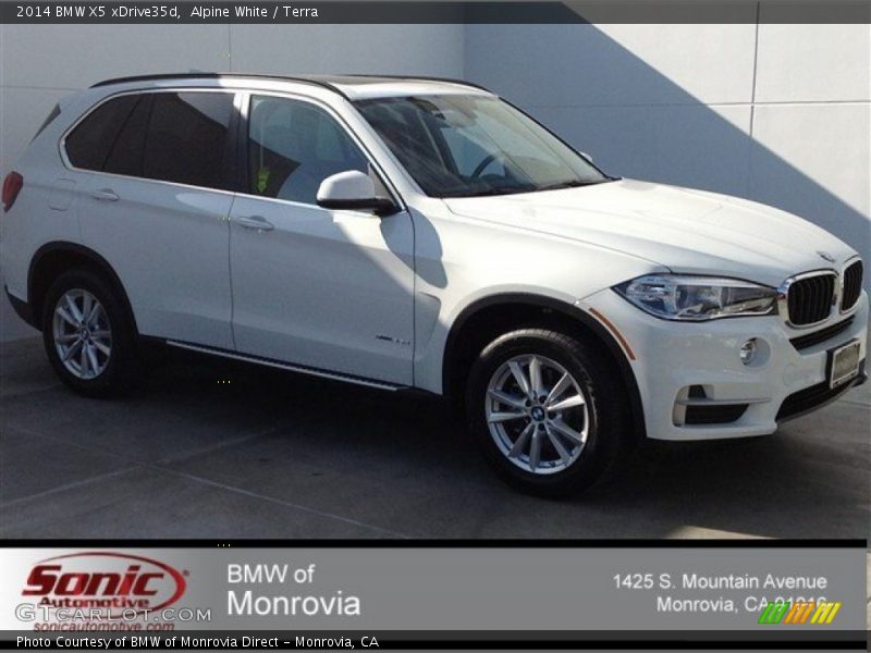 Alpine White / Terra 2014 BMW X5 xDrive35d