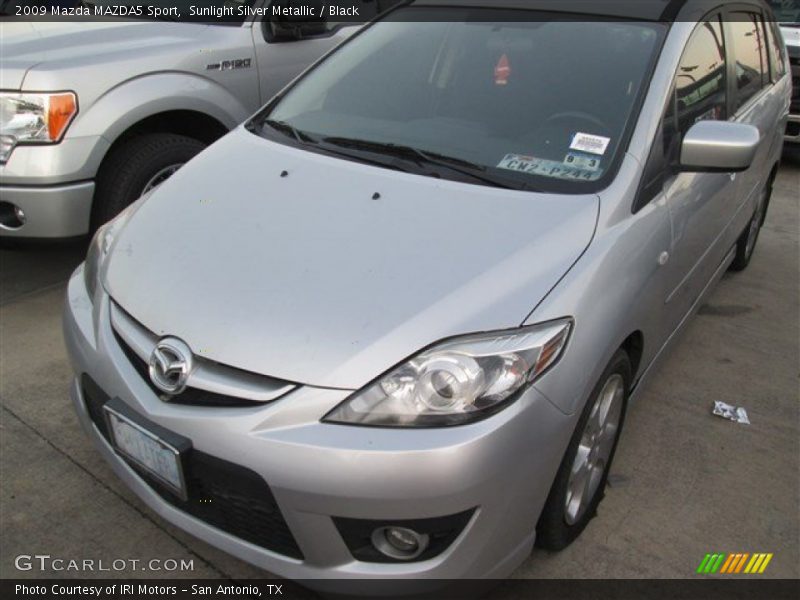Sunlight Silver Metallic / Black 2009 Mazda MAZDA5 Sport