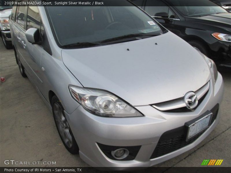 Sunlight Silver Metallic / Black 2009 Mazda MAZDA5 Sport
