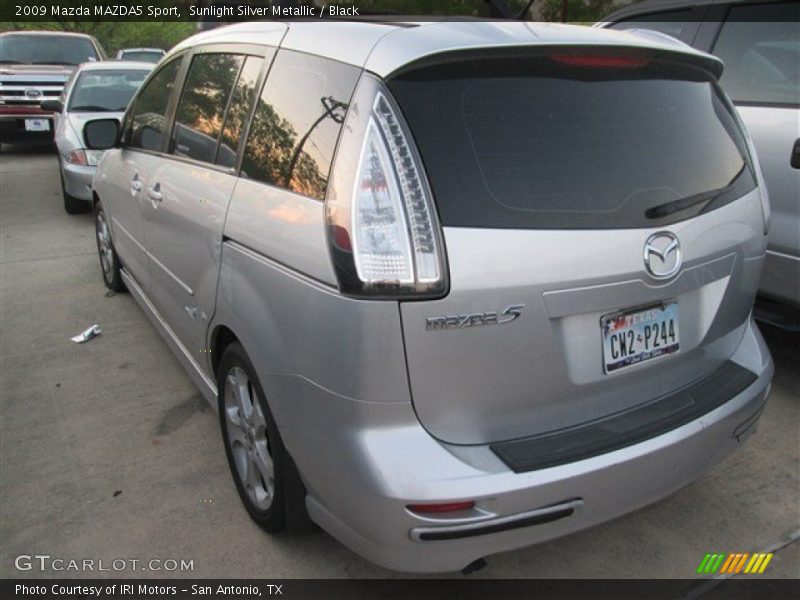 Sunlight Silver Metallic / Black 2009 Mazda MAZDA5 Sport