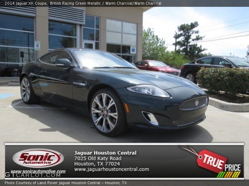 British Racing Green Metallic / Warm Charcoal/Warm Charcoal 2014 Jaguar XK Coupe