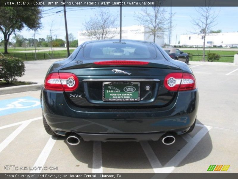 British Racing Green Metallic / Warm Charcoal/Warm Charcoal 2014 Jaguar XK Coupe