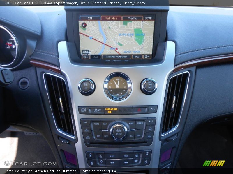 White Diamond Tricoat / Ebony/Ebony 2012 Cadillac CTS 4 3.0 AWD Sport Wagon