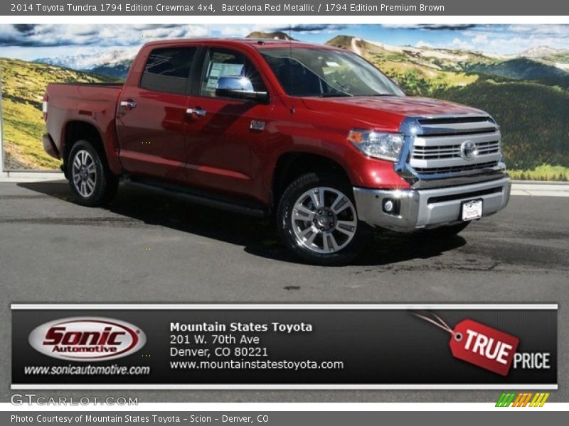 Barcelona Red Metallic / 1794 Edition Premium Brown 2014 Toyota Tundra 1794 Edition Crewmax 4x4