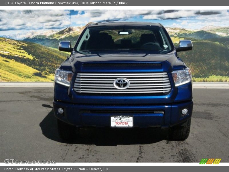 Blue Ribbon Metallic / Black 2014 Toyota Tundra Platinum Crewmax 4x4