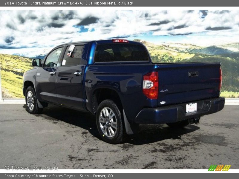 Blue Ribbon Metallic / Black 2014 Toyota Tundra Platinum Crewmax 4x4