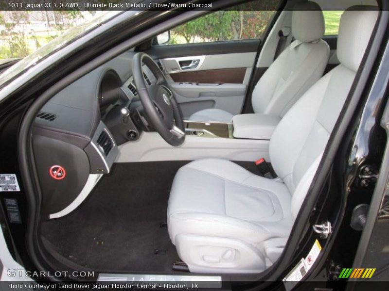 Ultimate Black Metallic / Dove/Warm Charcoal 2013 Jaguar XF 3.0 AWD
