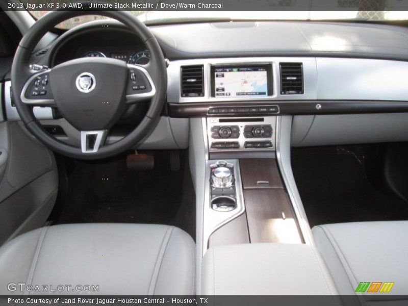 Ultimate Black Metallic / Dove/Warm Charcoal 2013 Jaguar XF 3.0 AWD