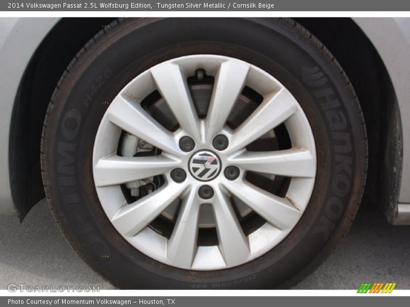Tungsten Silver Metallic / Cornsilk Beige 2014 Volkswagen Passat 2.5L Wolfsburg Edition