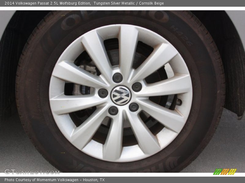 Tungsten Silver Metallic / Cornsilk Beige 2014 Volkswagen Passat 2.5L Wolfsburg Edition