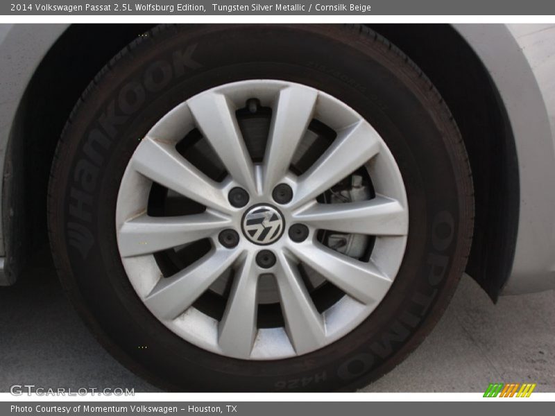 Tungsten Silver Metallic / Cornsilk Beige 2014 Volkswagen Passat 2.5L Wolfsburg Edition