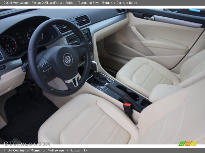 Tungsten Silver Metallic / Cornsilk Beige 2014 Volkswagen Passat 2.5L Wolfsburg Edition