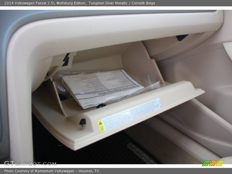Tungsten Silver Metallic / Cornsilk Beige 2014 Volkswagen Passat 2.5L Wolfsburg Edition