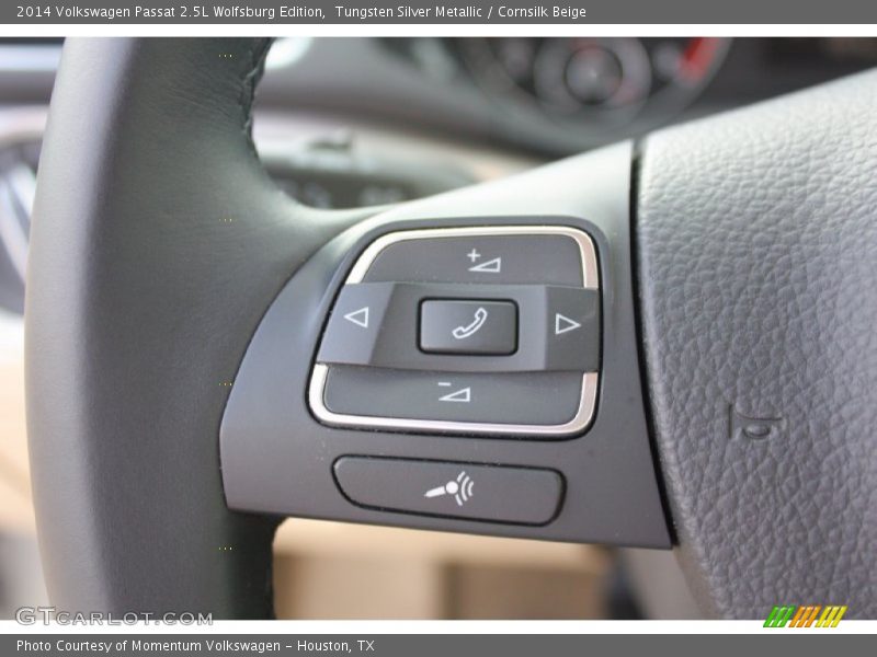Tungsten Silver Metallic / Cornsilk Beige 2014 Volkswagen Passat 2.5L Wolfsburg Edition
