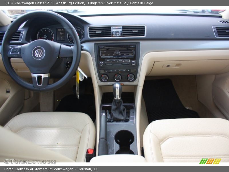 Tungsten Silver Metallic / Cornsilk Beige 2014 Volkswagen Passat 2.5L Wolfsburg Edition
