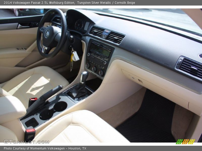 Tungsten Silver Metallic / Cornsilk Beige 2014 Volkswagen Passat 2.5L Wolfsburg Edition