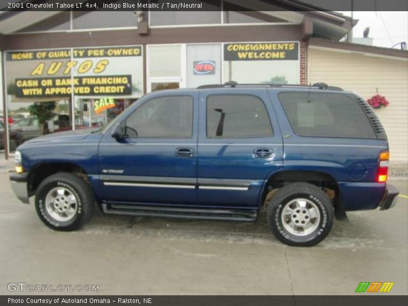 Indigo Blue Metallic / Tan/Neutral 2001 Chevrolet Tahoe LT 4x4