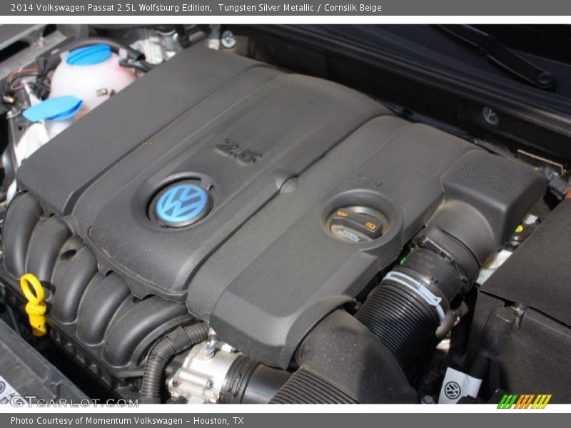 Tungsten Silver Metallic / Cornsilk Beige 2014 Volkswagen Passat 2.5L Wolfsburg Edition