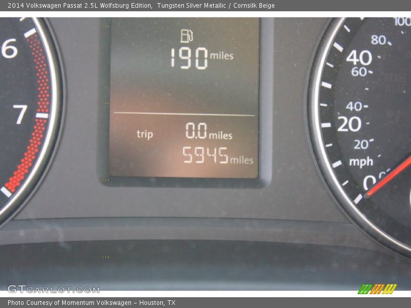Tungsten Silver Metallic / Cornsilk Beige 2014 Volkswagen Passat 2.5L Wolfsburg Edition