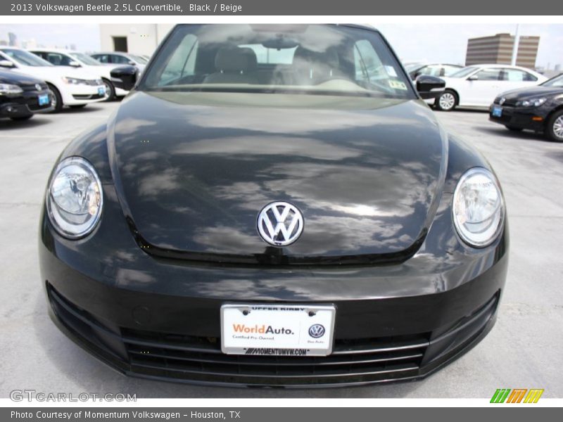 Black / Beige 2013 Volkswagen Beetle 2.5L Convertible