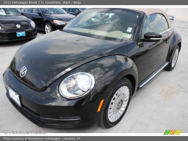 Black / Beige 2013 Volkswagen Beetle 2.5L Convertible