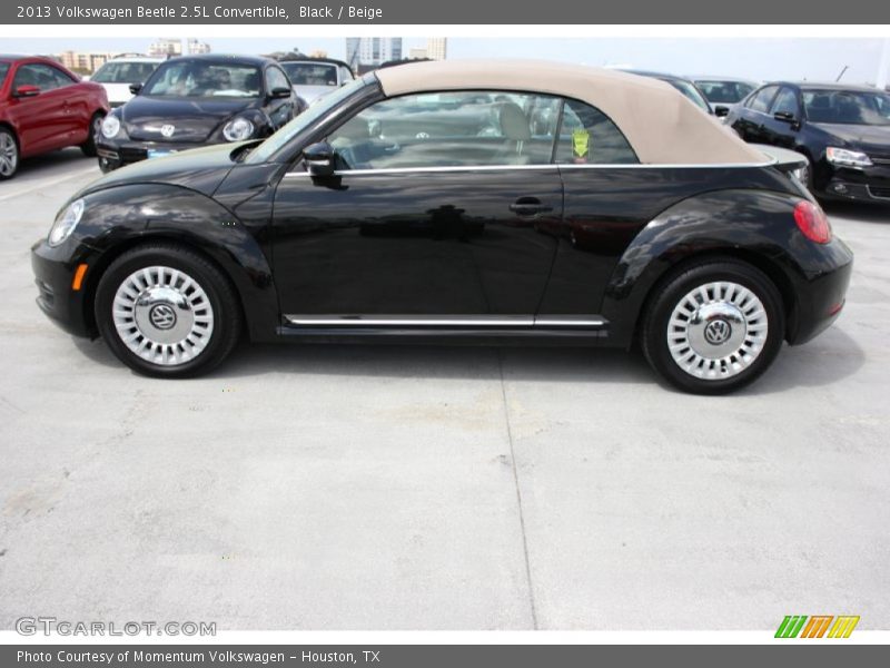 Black / Beige 2013 Volkswagen Beetle 2.5L Convertible