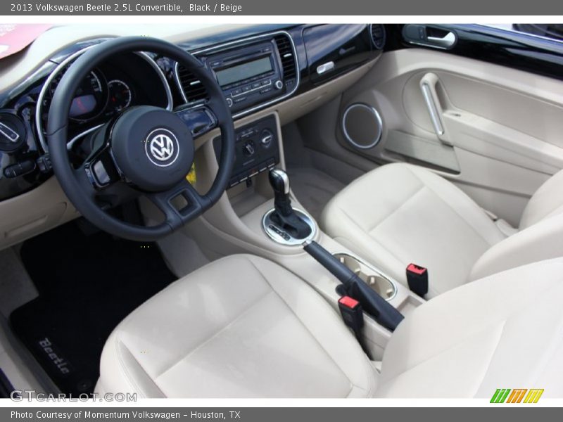 Black / Beige 2013 Volkswagen Beetle 2.5L Convertible