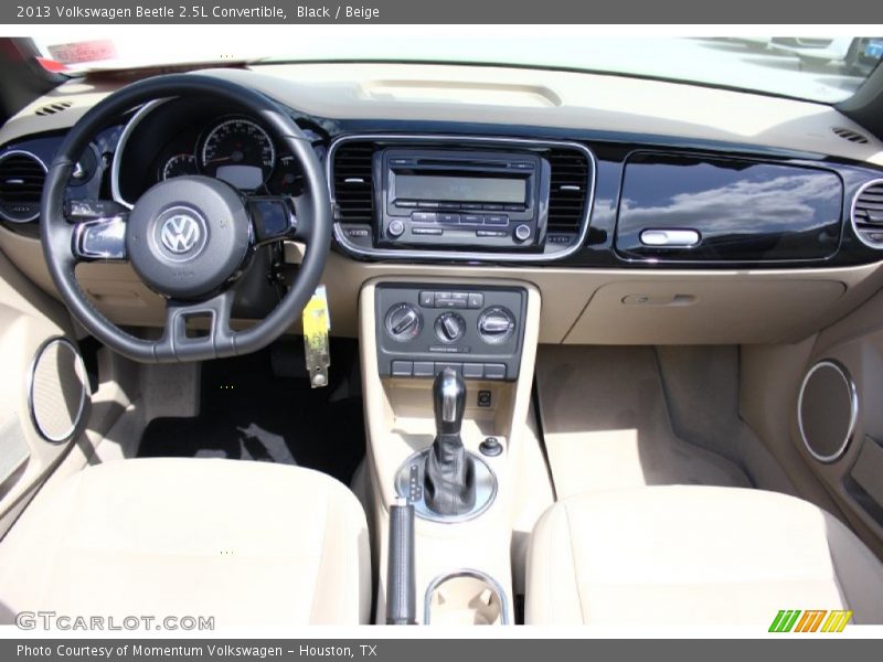 Black / Beige 2013 Volkswagen Beetle 2.5L Convertible