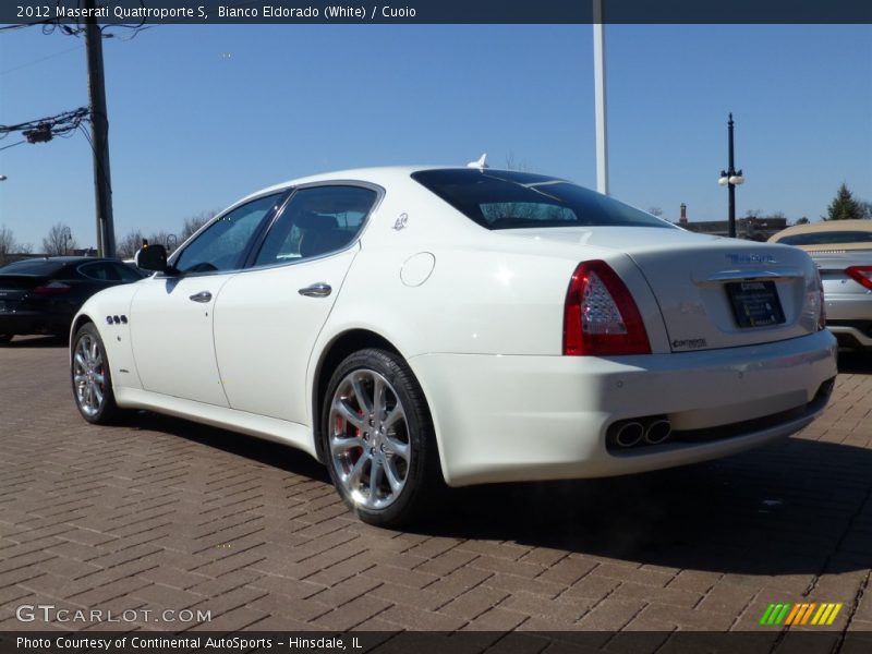 Bianco Eldorado (White) / Cuoio 2012 Maserati Quattroporte S