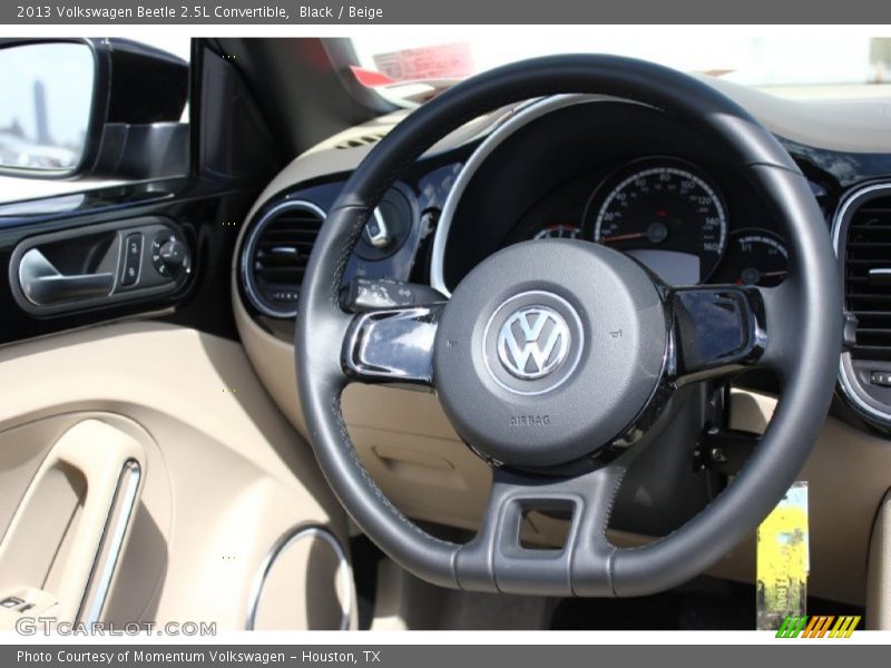 Black / Beige 2013 Volkswagen Beetle 2.5L Convertible