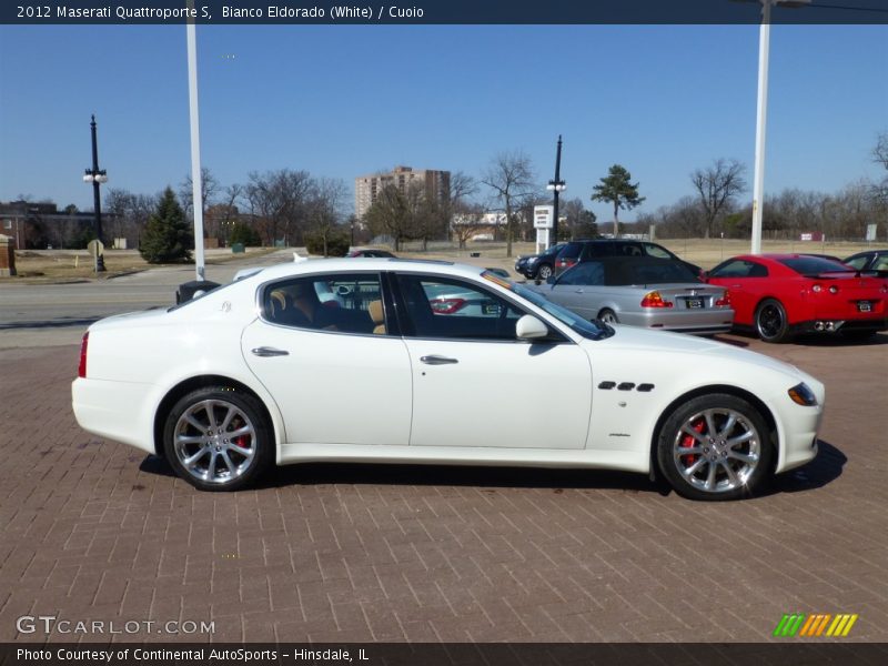 Bianco Eldorado (White) / Cuoio 2012 Maserati Quattroporte S