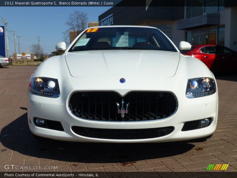 Bianco Eldorado (White) / Cuoio 2012 Maserati Quattroporte S