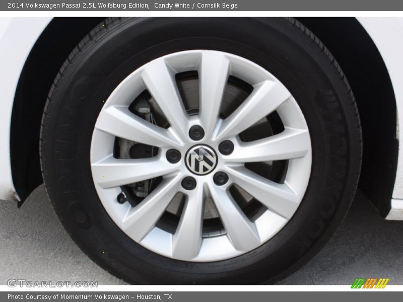 Candy White / Cornsilk Beige 2014 Volkswagen Passat 2.5L Wolfsburg Edition