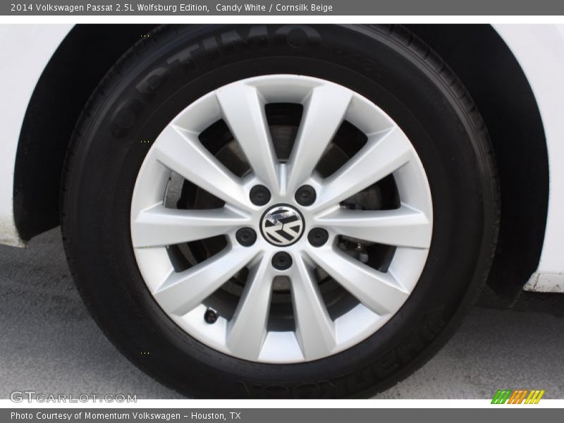 Candy White / Cornsilk Beige 2014 Volkswagen Passat 2.5L Wolfsburg Edition