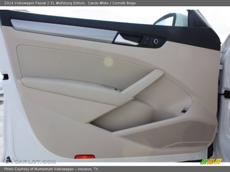 Candy White / Cornsilk Beige 2014 Volkswagen Passat 2.5L Wolfsburg Edition
