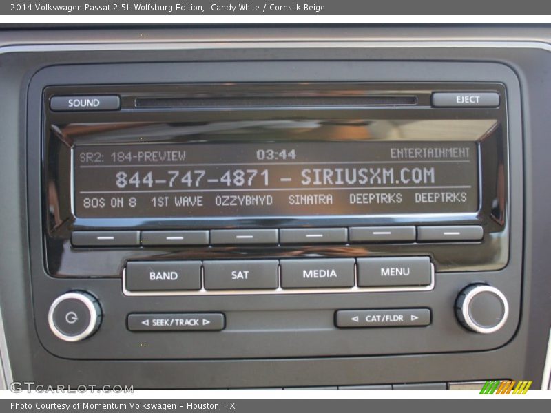 Candy White / Cornsilk Beige 2014 Volkswagen Passat 2.5L Wolfsburg Edition
