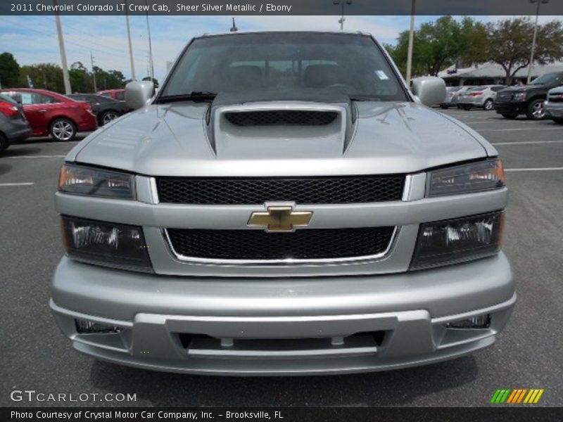 Sheer Silver Metallic / Ebony 2011 Chevrolet Colorado LT Crew Cab