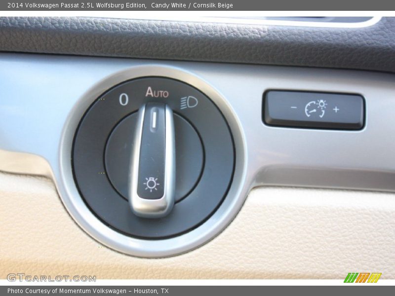 Candy White / Cornsilk Beige 2014 Volkswagen Passat 2.5L Wolfsburg Edition
