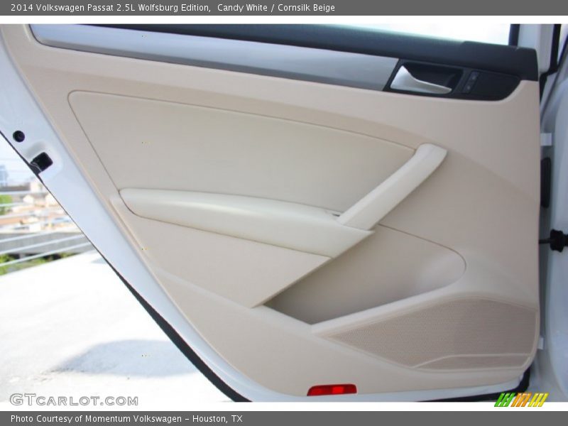 Candy White / Cornsilk Beige 2014 Volkswagen Passat 2.5L Wolfsburg Edition