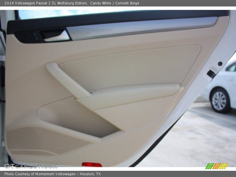 Candy White / Cornsilk Beige 2014 Volkswagen Passat 2.5L Wolfsburg Edition