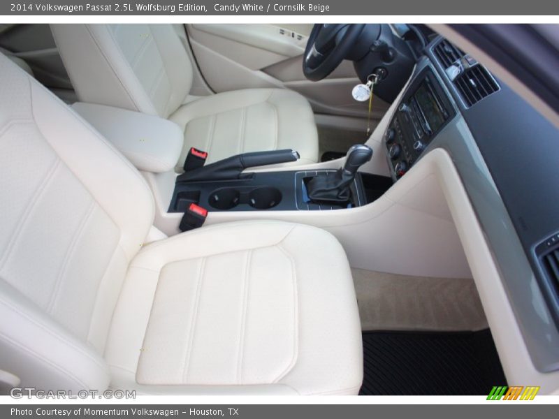 Candy White / Cornsilk Beige 2014 Volkswagen Passat 2.5L Wolfsburg Edition