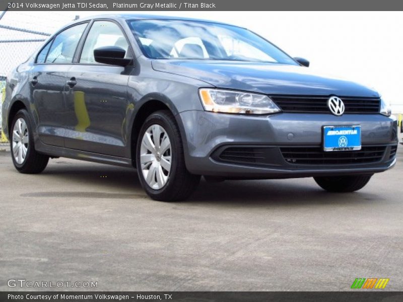 Platinum Gray Metallic / Titan Black 2014 Volkswagen Jetta TDI Sedan