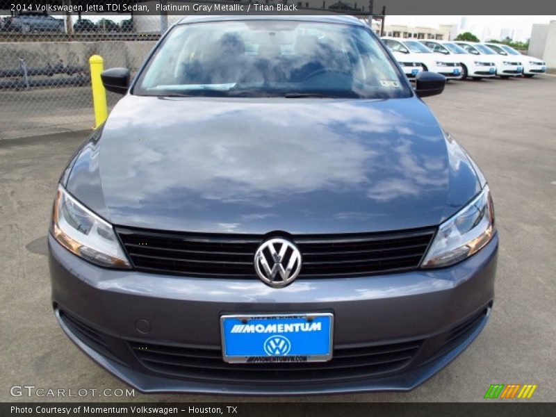 Platinum Gray Metallic / Titan Black 2014 Volkswagen Jetta TDI Sedan