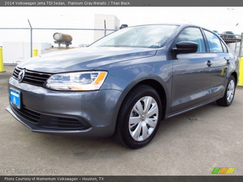 Platinum Gray Metallic / Titan Black 2014 Volkswagen Jetta TDI Sedan