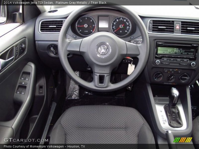 Platinum Gray Metallic / Titan Black 2014 Volkswagen Jetta TDI Sedan