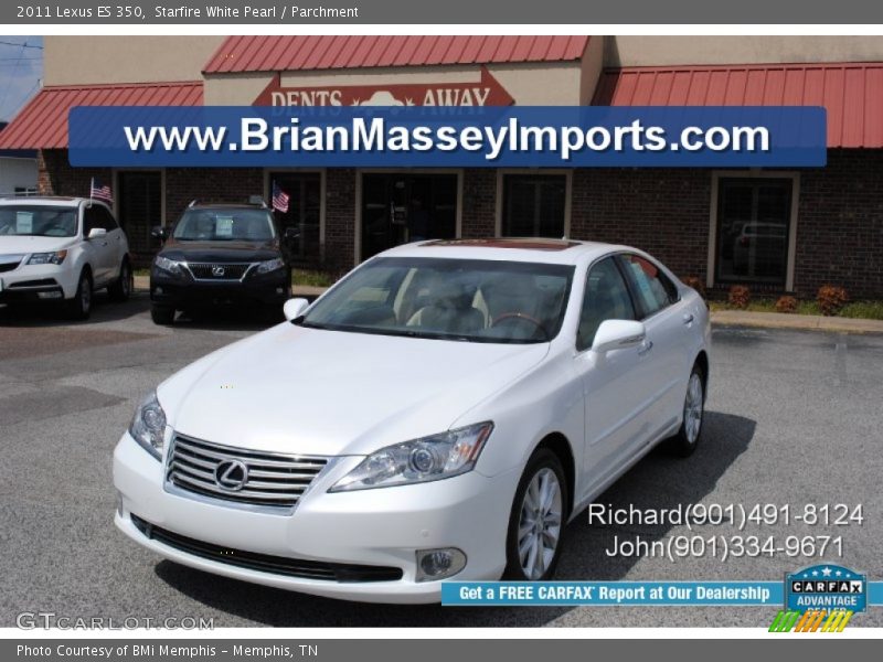 Starfire White Pearl / Parchment 2011 Lexus ES 350